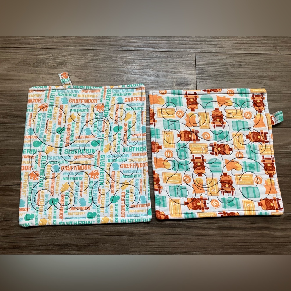 Harry Potter Themed Quilted Pot Holders